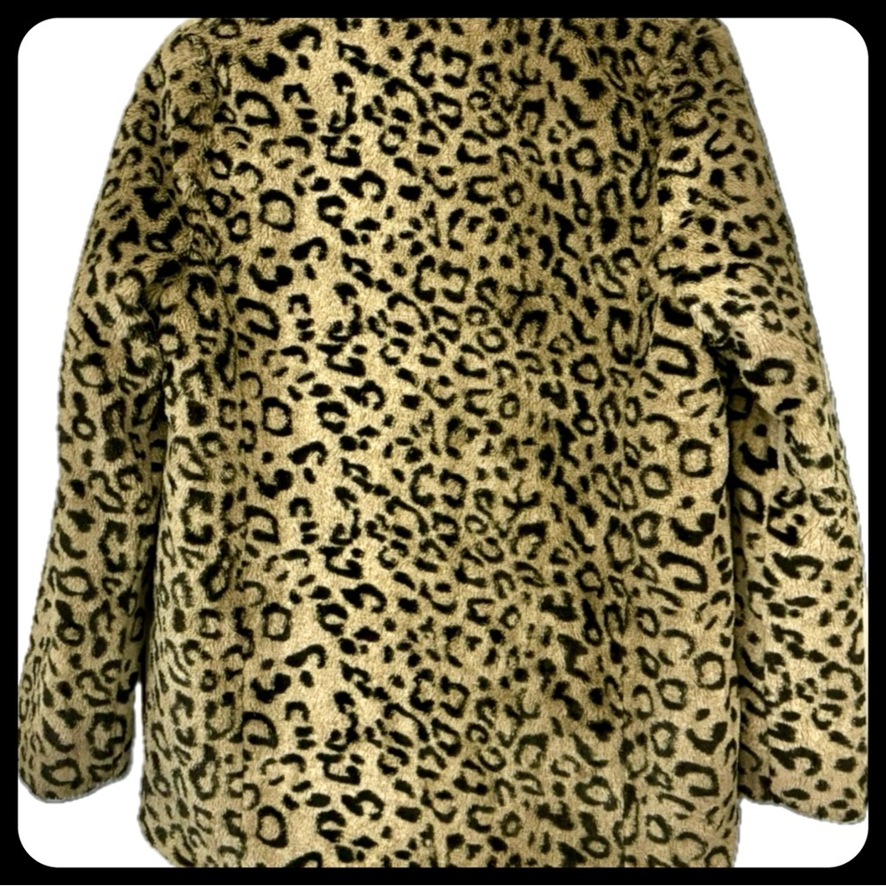 ✨ELLISON✨LUSH PLUSH LUXURY LEOPARD FAUX FUR JACKET-MEDIUM - Picture 2 of 7